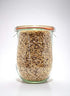 Weck Tulip Jar - Sour Dough Starter Jars for Sourdough - 1 x WECK 745 Large Clear Jar with Wide Mouth - 1 Liter Includes Glass Lid, rubber seal an...