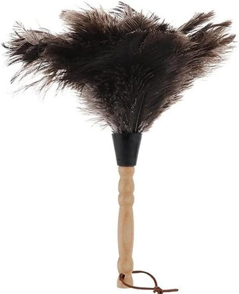 Anti-Static Ostrich Feather Fur Brush Duster Dust Cleaning Tool Wooden Handle Dusting Tools Feather Duster Dust Collector...