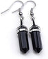 Healing Crystal Hexagonal Points Drop Dangle Earrings Set Quartz Natural Stone for Women Chakra Natural Quartz Stones Amethyst Gemstone Hook Spiri...