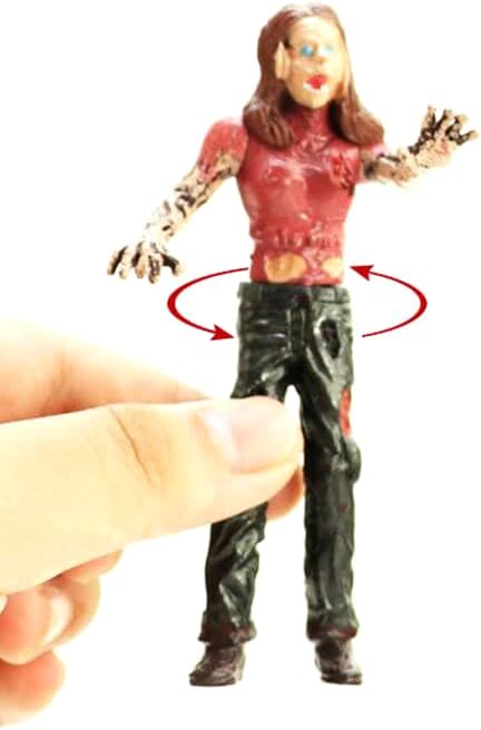 PowerTRC Toy Zombie Action Figures with Movable and Detachable Joints | Mini Zombie Figurines | Great for Presents, Decoration, and Party Favors |...