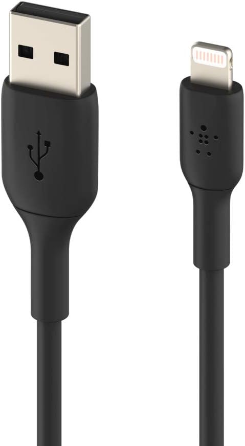 Belkin BoostCharge Lightning Cable - 3.3ft/1M - MFi Certified Apple iPhone Charger USB to Lightning Cable - iPhone Cable - iPhone Charger Cord - A...