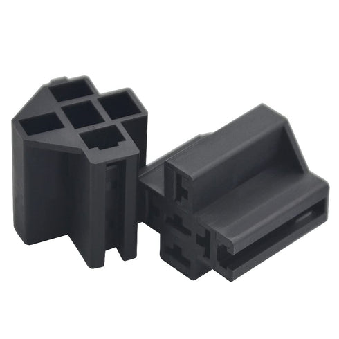 WMYCONGCONG 10 Sets 5 Pin Relay Connector 12V Socket 30A /40A with 10mm 6.3mm Terminals, Car Truck Vehicle Terminal Relay Case Holder...