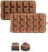 homEdge Truffle Mold, Set of 4 Packs Food Grade Non-Stick Silicone Jelly Chocolate Candy Ice Molds...