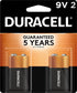 Duracell Coppertop 9V Battery, 2 Count Pack, 9-Volt Battery with Long-lasting Power, All-Purpose Alkaline 9V Battery for Household and Office Devi...