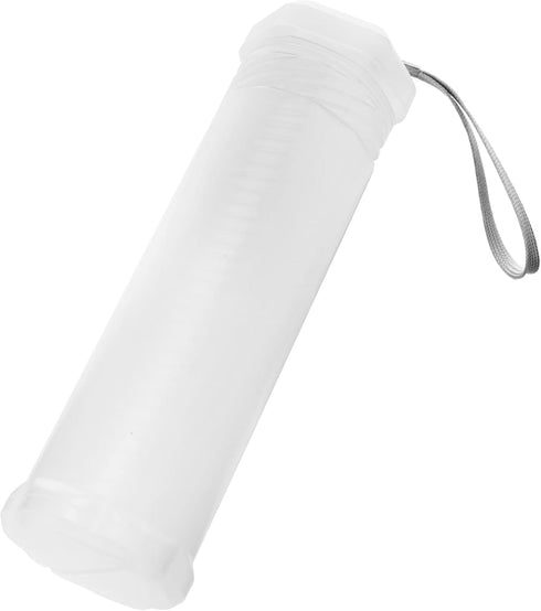 QWORK Extendable Artist Storage Tube - Durable Plastic, 2 Pack Adjustable Length 8.5" to 15", 2.4" Width, Translucent with Carrying Lanyard for Br...