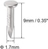 uxcell Small Tiny Hardware Nails Carbon Steel 1.7X9mm(DxL) for DIY Decorative Wooden Boxes Accessories Silver Tone 1000pcs...