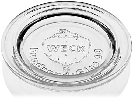 3 x Weck 60mm (2 3/8") SMALL ORIGINAL Loose Fitting Replacement Glass Lid. Fits WECK Models 080, 755, 760, 761, 762, 763, 764, 766, 902, 905, 975,...