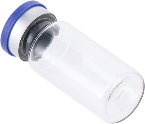 10Pcs Glass Lab Bottle, Refillable 10ml Container, Portable Seals Empty Vials, Transparent Lab Sample Vial with Plastic-Aluminum Flip Caps...