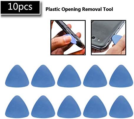 10 Pieces Universal Triangle Plastic Pry Opening Tool Compatible with iPhone, Galaxy, Pixel Mobile Phone Laptop Tablet LCD Screen Case Disassembly...