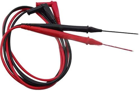 Retractable PVC Tip Test Lead Set, Right Angle,adjustable length Red+black...