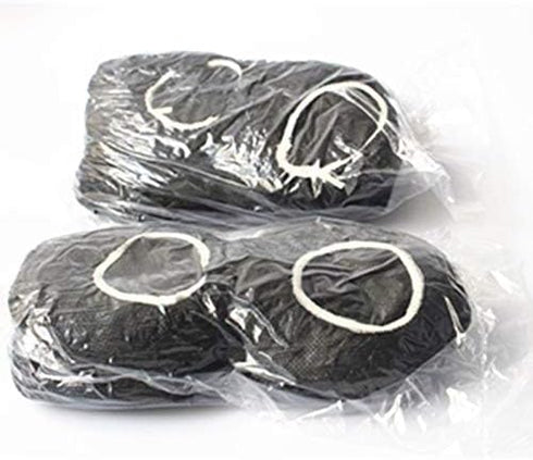 100 Pack Black Stretchable Headphone Ear Covers Sanitary Non-Woven Headset Covers Hygiene Ear Pads Cushions for Earmuff-Style Gaming Headphone/VR ...