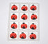 Lucks Ladybug Sugar Decorations Dec-on for Cupcakes Cakes decorations 24 Pk...