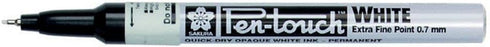 Sakura - Pen-Touch Paint Marker - Extra Fine 0.7mm - White - 3 Pack...