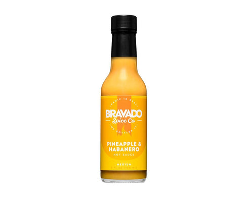 Pineapple And Habanero Hot Sauce By Bravado Spice Gluten Free, Vegan, Low Carb, Paleo Hot Sauce All Natural 5 oz Hot Sauce Bottle Award Winning Go...