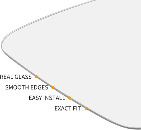 X AUTOHAUX Right Passenger Side RH Mirror Glass with Adhesive for BMW for Mini Cooper 2007-2015...
