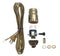 B&P Lamp® Antique Brass Socket with Matching Cord Set and Basic Hardware...