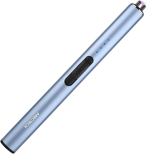 ARECTECH Electric Candle Lighter Rechargeable Lighter Arc Plasma Lighters for Candle Kitchen Camping Christmas Type-C Blue...