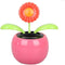1Pc Solar Dancing Red Sunflower Toy Solar Powered Dancing Car Dashboard Decor Portable Suncatchers Learning and Education...