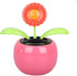 1Pc Solar Dancing Red Sunflower Toy Solar Powered Dancing Car Dashboard Decor Portable Suncatchers Learning and Education...