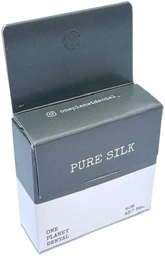 Biodegradable Silk Dental Floss |Zero Waste Floss | NoPFAS |Teflon Free Floss | Peppermint Oil | 43 Yards | Shatter Proof Cardboard Box | Plastic ...