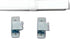 Graber Flat Lock-Seam Sash Rod (6 to 11-Inch Adjustable Width, White)...