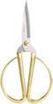 6" All Stainless Steel Sewing Scissors, Sharp Tailor Scissors for Embroidery, Sewing, Craft, DIY Art Work & Daily Use for Home Office School Gold...