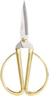 6" All Stainless Steel Sewing Scissors, Sharp Tailor Scissors for Embroidery, Sewing, Craft, DIY Art Work & Daily Use for Home Office School Gold...