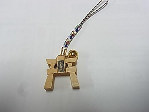 shrine Kyoto Japanese Amulet OMAMORI Good luck charm WOOD TORI...