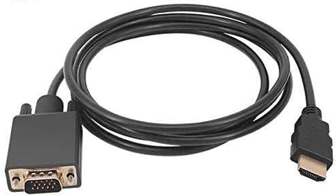 Qaoquda HDMI to VGA Cable, 6ft/1.8m Gold-Plated 1080P HDMI Male to VGA Male Video Audio Converter Adapter Cord Support Notebook PC DVD Player Lapt...