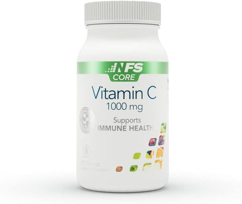 NF Sports Vitamin C 1000 mg Supports The Immune System, Formation of Collagen, Iron Absorption, and Maintenance of Cartilage, and Teeth, Vegan, Gl...