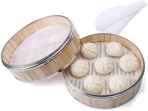 4 Pieces Round Silicone Reusable Steamer Mat Mesh Sheet for Fruit Dryer,Food Dehydrator Sheets Dryer Mesh,10" Diameter...