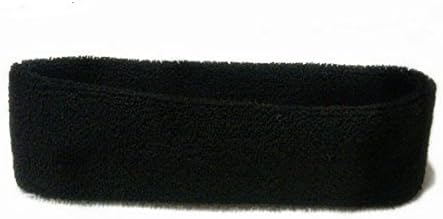 5 PCS Stretchy Sweatbands Cotton Terry Cloth Headbands Sports Indoor Outdoor Yoga Dance Exercise Fitness Headbands (Color Random)...