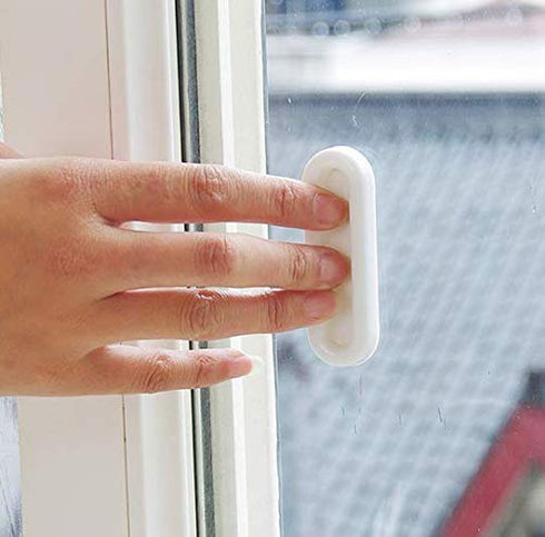 4 Pieces Self-Stick Instant Cabinet Drawer Handle Helper, Auxiliary Kitchen Cabinet Door Window Handle Sticker...