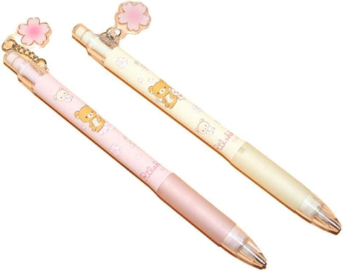 Kawaii Sakura Mechanical Pencil,0. 5/0. 7mm 2B Cartoon bear presses mechanical pencil,Gift for Kids Stationery Office Writing Supplies?2pcs?...