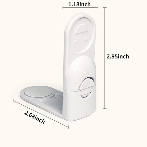 2 Pack Child Safety Refrigerator Lock for Home Fridge Freezer Door Proof Locks,Kids Safety Cabinet Locks,Anti-Opening Refrigerator Lock, with 3M A...