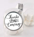 Thank You Stickers, 48 Round White Labels, Perfect for Baby Shower or Wedding Favors...