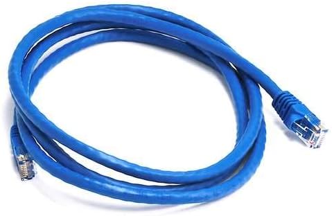 Monoprice 103419 Cat6 Ethernet Patch Cable - Network Internet Cord - RJ45, Stranded, 550Mhz, UTP, Pure Bare Copper Wire, 24AWG, 2ft, Black...