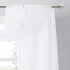 NICETOWN Sheer Canopy Bed Curtains Panels 216 - Home Decoration Sheer Voile Scarf Valance for Wedding (1 Panel, W60 x L216, White)...