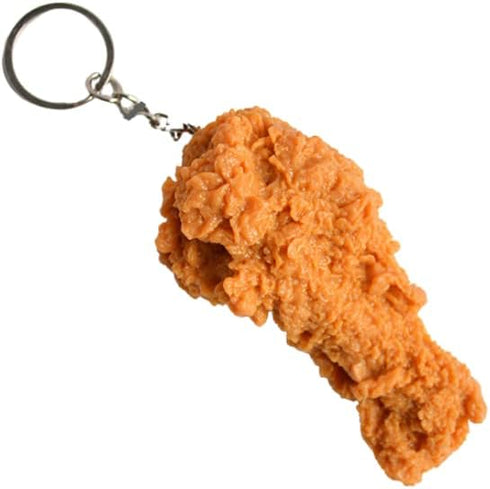 Fuqimanman2020 Imitation Food Keychain Creative Fried Chicken Leg Nuggets Wing Keychain for Handbag Purse Accessories...