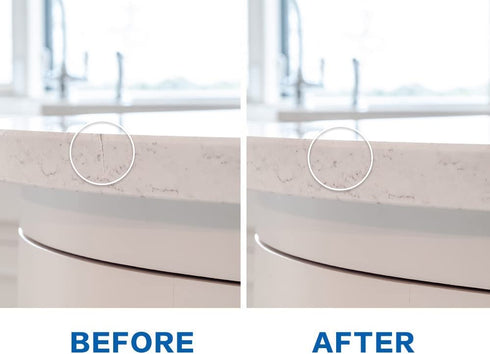 Quartz Countertop Repair Kit(White), Marble and Granite Repair to Fix Nicks, Chips, or Scratches on Granite, Marble Porcelain, Corian, Travertine,...