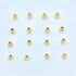 500Pcs 4mm Smooth Round Beads Gold Spacer Loose Ball Beads for Bracelet Jewelry Making Craft...
