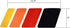iJDMTOY 13-Inch Classic Retro Style Four-Wave Stripe Decal Sticker Compatible with Toyota/Lexus Exterior or Interior Decoration Grille Fender Hood...