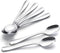IQCWOOD Coffee Spoons, Mini Espresso Spoons, 6 Pieces Stainless Steel Spoons Silverware Set, Dinner Spoons for Home, Kitchen or Restaurant, Dishwa...