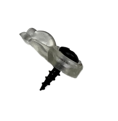 Glass Cabinet Panel Retainer Clips with Screws 25 Clips (Choose Your Offset and Color) by E.H.C. (Clear, 0/0 Flush)...