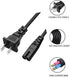 LC-E8E Cord AC Power Cord Compatible with Canon LC-E8E LC-E8C LC-E8 LC-4E CA-920 CB-5L LP-E8,Nikon MH-61 MH-62 MH-63 MH-64 MH-65 Battery Charger...