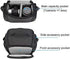 CADeN Compact Camera Shoulder Crossbody Bag Case Compatible for Nikon, Canon, Sony SLR/DSLR Mirrorless Cameras and Lenses Waterproof(1.0 S, Black)...