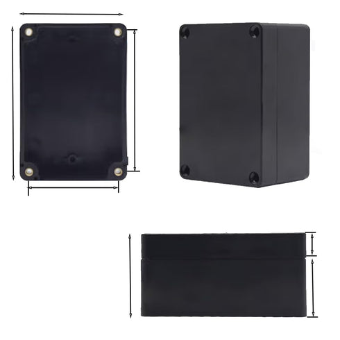 Project Box for Electronics - 2PCS Electrical Enclosure, Junction Box ABS Plastic Dustproof Waterproof IP65, with 8 PCS M16 Cable Glands Black (3....