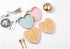 2Pack 6 Inch Silicone Heart Pans Rainbow Cake Baking Pans Heart Cake Layer Pan Set Non-Stick Silicone Cake Bakeware Mold for Wedding Mother's Day ...