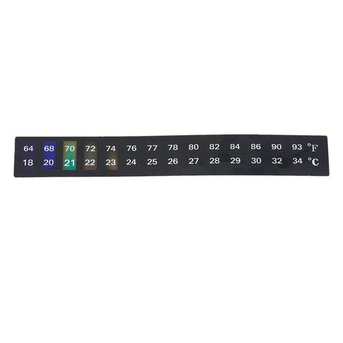 1Pc Blue Green Horizontal Spot Digital Color-Changing Fish Tank Thermometer Paste Aquarium Temperature Measurement Patch Indoor Thermometer Aquari...