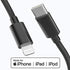 Apple MFi Certified USB C to Lightning Cable 4 FT Charger/Sync for iPhone X/XS/XR/XS Max / 8/8 Plus, (for Use with Type C Chargers) 4FT (Black)......